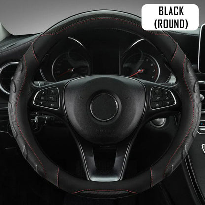 Car Steering Wheel Covers Universal Fit, Silaz Breathable Anti Slip Leather