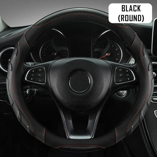 Car Steering Wheel Covers Universal Fit, Silaz Breathable Anti Slip Leather
