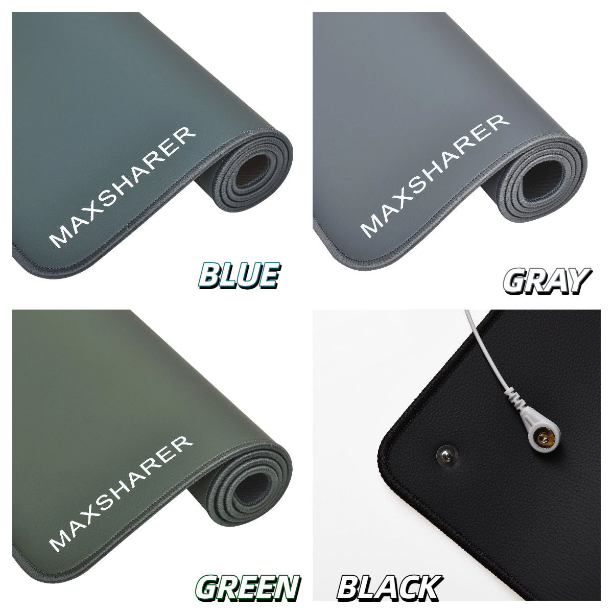 Eco-Friendly PU Leather Grounding Mat – Colorful Conductive Earthing Mat for Home, Office & Sleep