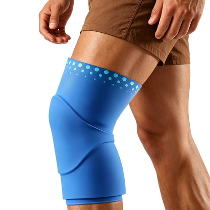3D Solid Gel Knee Sleeve – Flexible Hot & Cold Compression Wrap for Sports, Recovery & Everyday Support